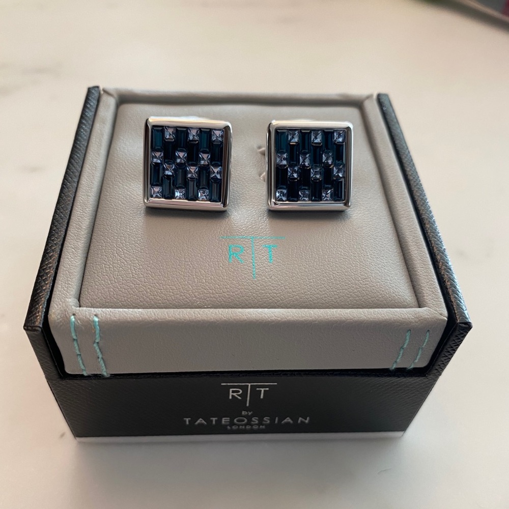 Tateossian Swarovski Cufflinks - New in Box